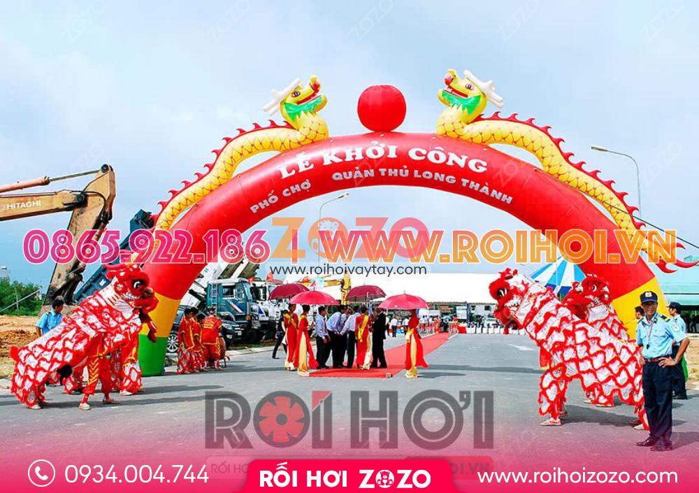 Cổng hơi khai trương giá rẻ