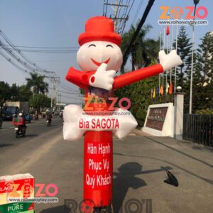 Rối hơi tay vẫy bia Sagota