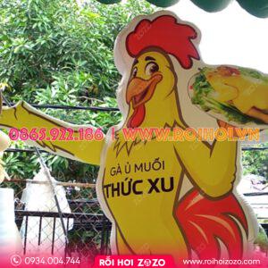 Rối hơi in hình 3D vẫy tay