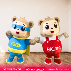 MASCOT HƠI / LINH VẬT BÉ GẤU BICARE
