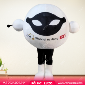 MASCOT LINH VẬT TRẮNG ĐEN VUI VẺ