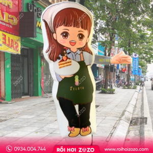 RỐI HƠI VẪY TAY CÔ BÉ CỬA HÀNG BÁNH NGỌT