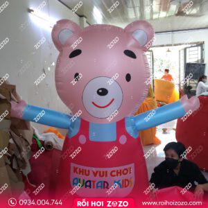 Rối hơi hình gấu Teddy cho khu vui chơi trẻ em