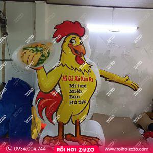 Rối hơi hình con gà cho các quán ăn chuyên về gà