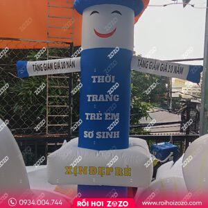 Rối hơi cửa hàng thời trang trẻ em