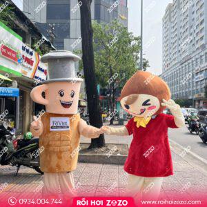 Mascot cà phê FeViet