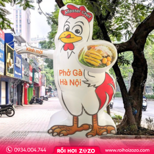 RỐI HƠI VẪY TAY CỬA HÀNG PHỞ GÀ
