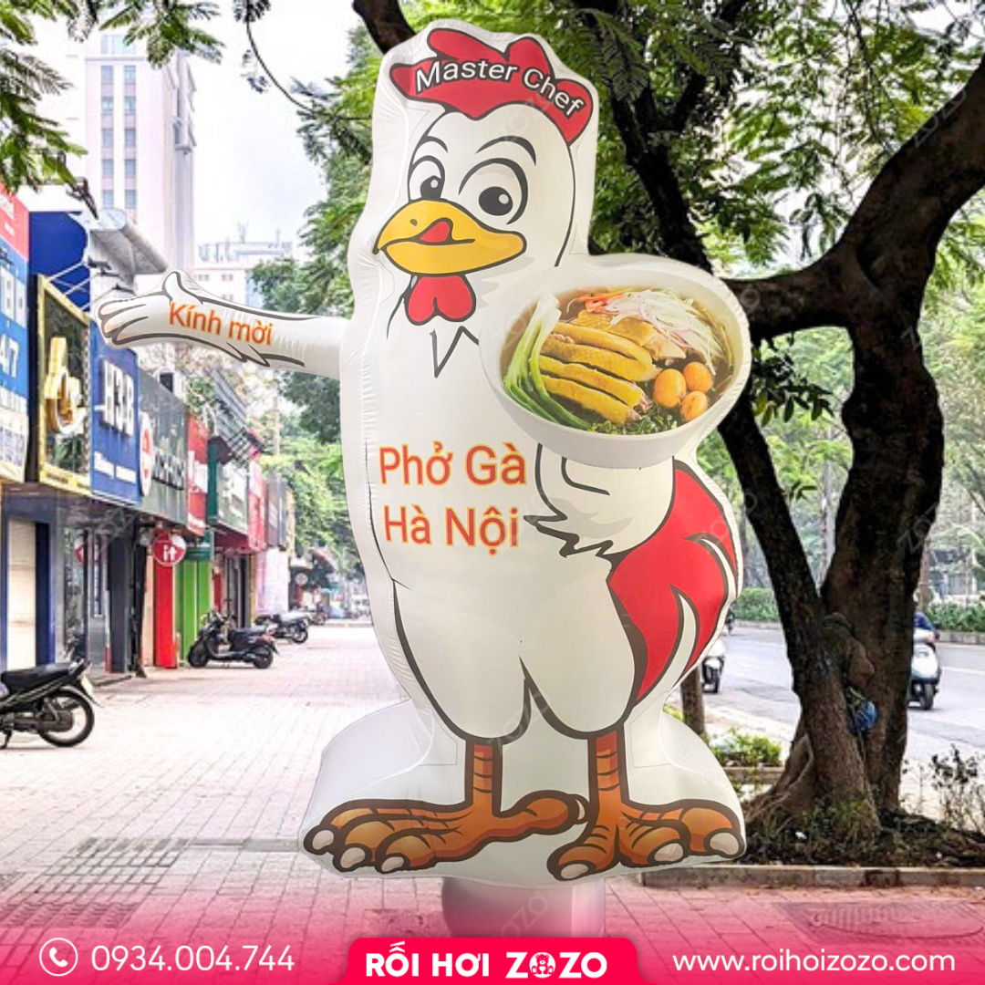 RỐI HƠI VẪY TAY CỬA HÀNG PHỞ GÀ