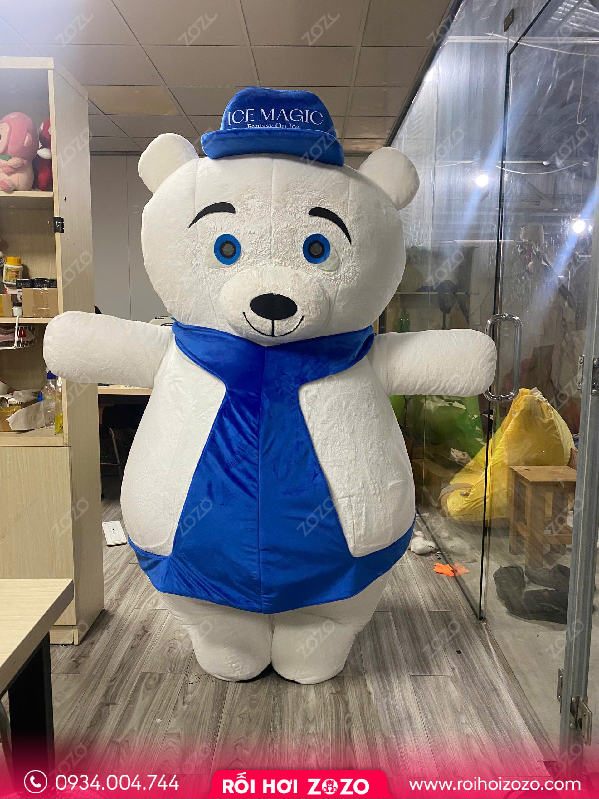 MASCOT HƠI GẤU TRẮNG